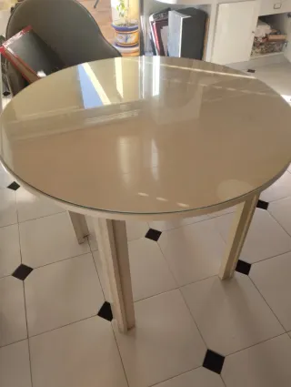 Mesa redonda 90 cms extensible 