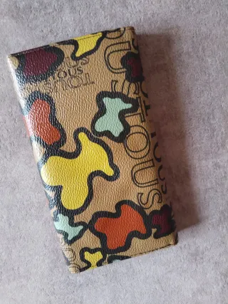 Monedero Billetero Beige Multicolor