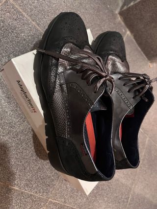 Zapatos Callaghan Mujer Talla 40 Negro/Plata