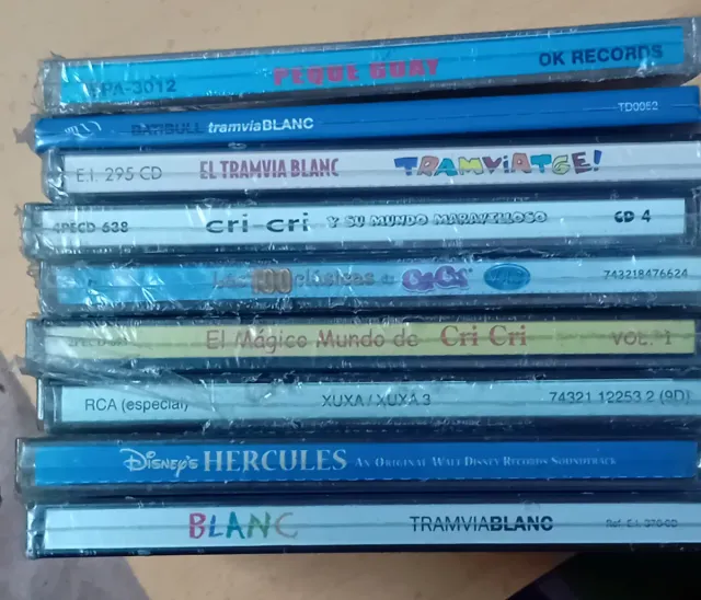 Set di 9 CD per bambini Cri Cri Cri, Tramvia Blanc, X