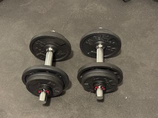 Mancuernas Decathlon 2x2kg + 2x1kg + Barra