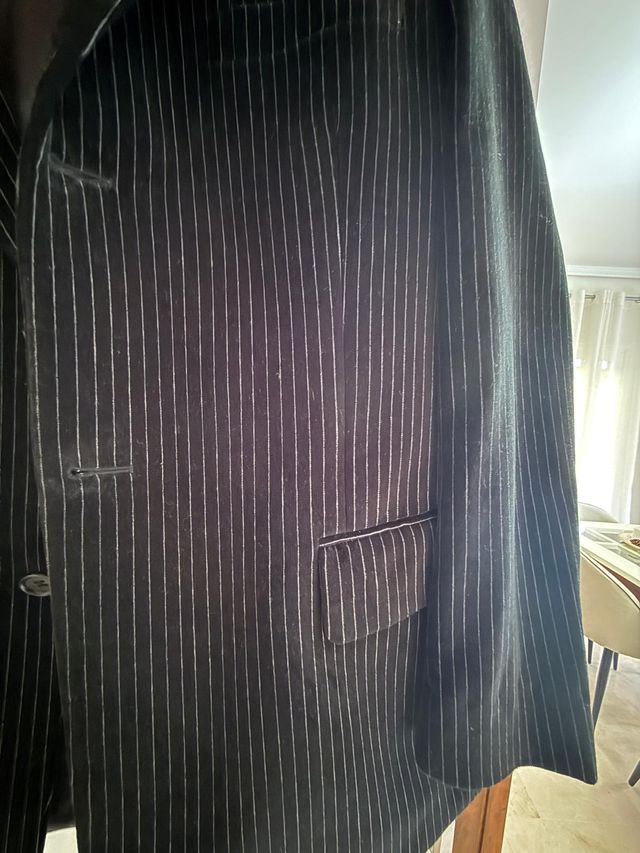 Chaqueta de traje hombre negra