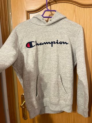 Sudadera Champion Gris Logo