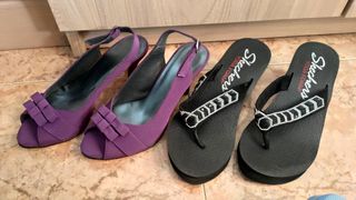 Lote 4 pares de zapatos de mujer (Varias marcas) 