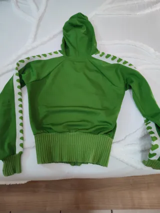 Chaqueta verde de punto