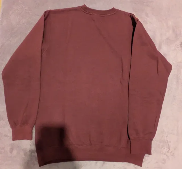 Sudadera EME Jirafas Talla M unisex granate.