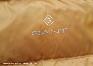 Chaleco plumífero ligero Gant hombre naranja