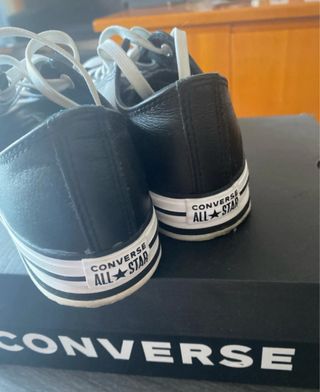 Zapatillas Converse Negras Piel