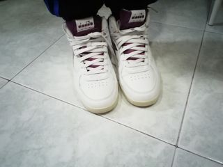 Scarpe Diadora donna bianche e viola