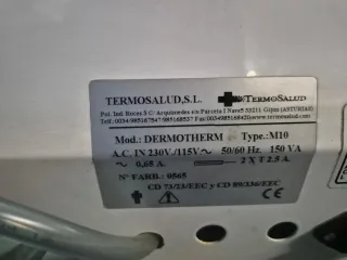 Máquina Dermothern de termosalud.
Dermosucción.