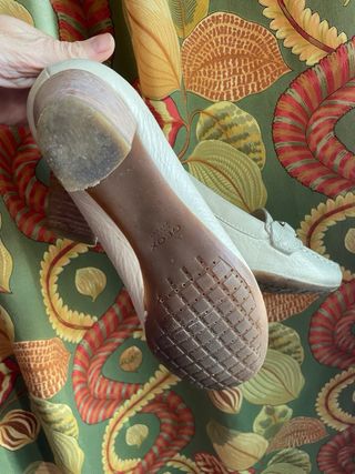 Mocassini Geox Pelle Beige Donna