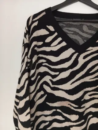 Jersey oversize estampado cebra