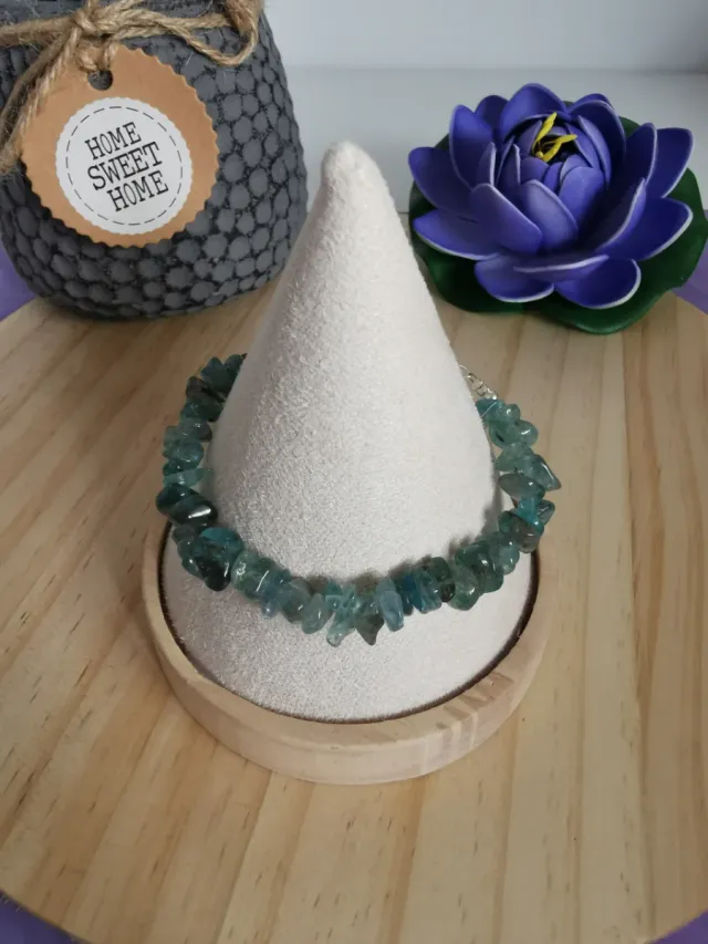 Pulsera Apatita Natural de chips.