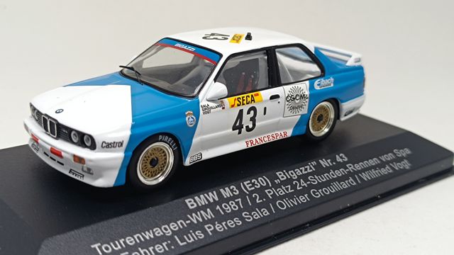 BMW M3 E30 1987 Perez Sala 24h Spa Hekorsa 1:43