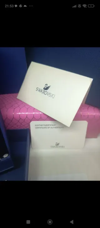 Conjunto Swarovski Collar, Pendientes y Pulsera