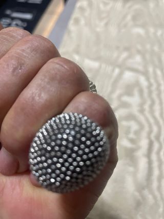 Anello sfaccettato argento