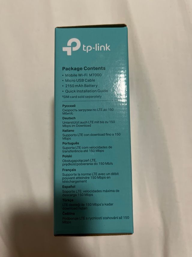 TP-Link M7000 4G LTE Mobile Wi-Fi
2150 mAh batería