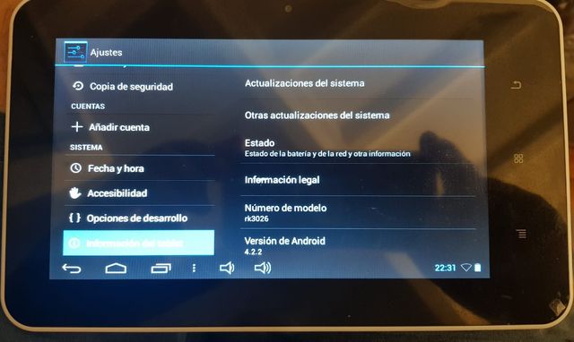 Tablet 8 Android Gris/Blanco