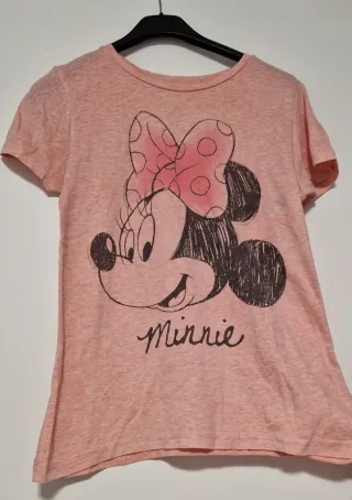 Camiseta Minnie Mouse Rosa