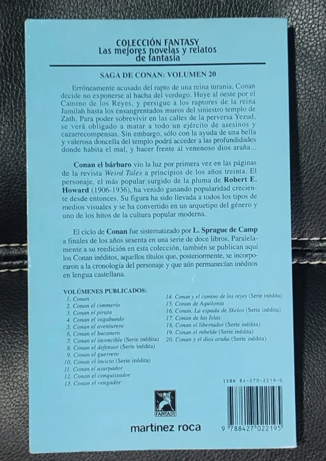 CONAN Y EL DIOS ARAÑA. LIBRO