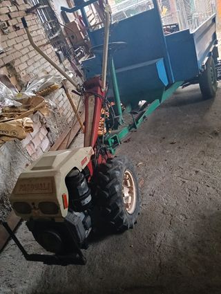 Motocultor Pasquali con remolque