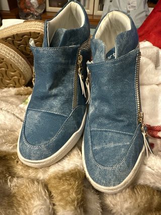 Bambas Tejana con Plataforma y Brillantes