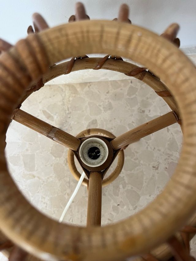 Lámparas Vintage de Mimbre