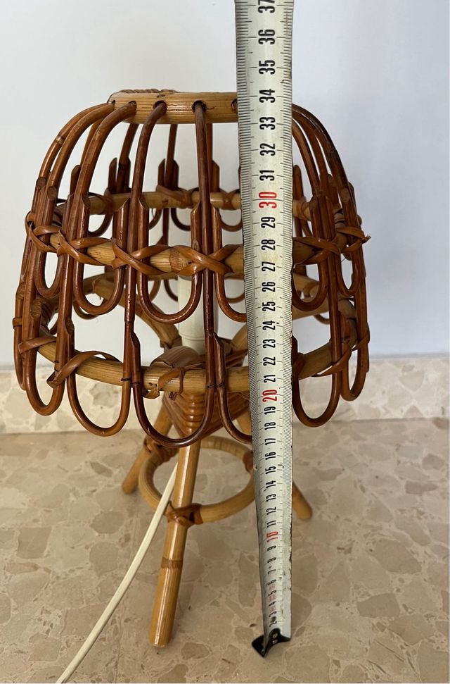 Lámparas Vintage de Mimbre