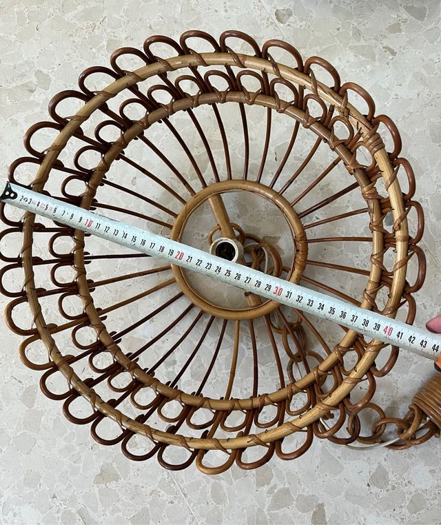 Lámparas Vintage de Mimbre