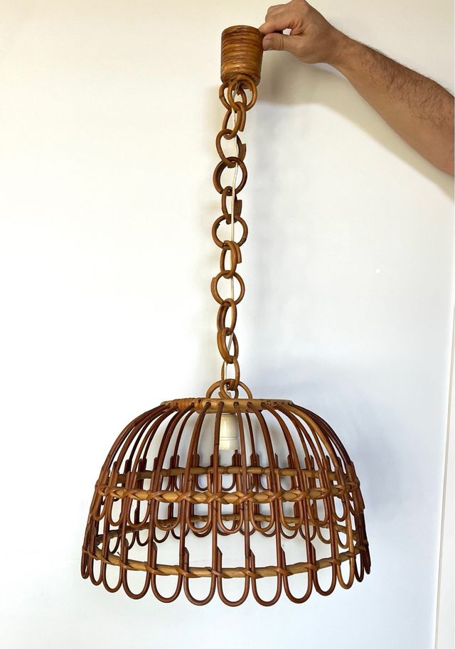 Lámparas Vintage de Mimbre