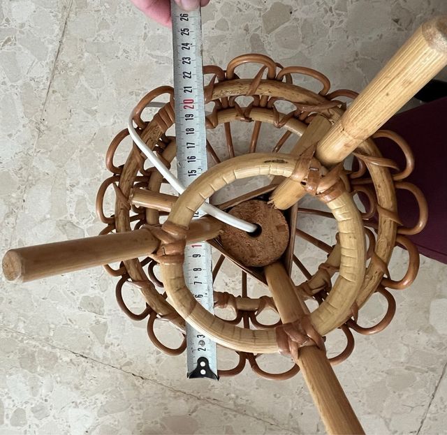 Lámparas Vintage de Mimbre