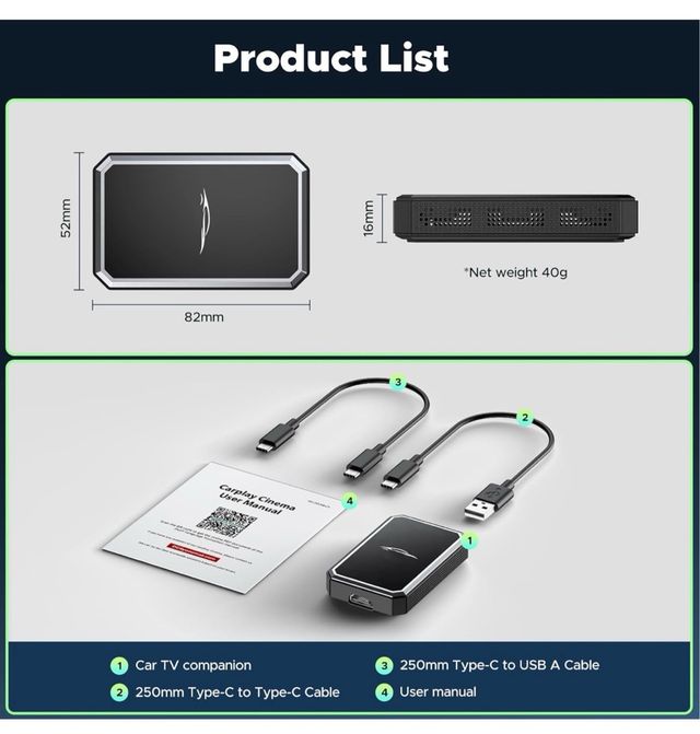 Adaptador CarPlay Inalámbrico LAMTTO