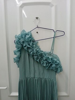 Vestido fiesta largo teal