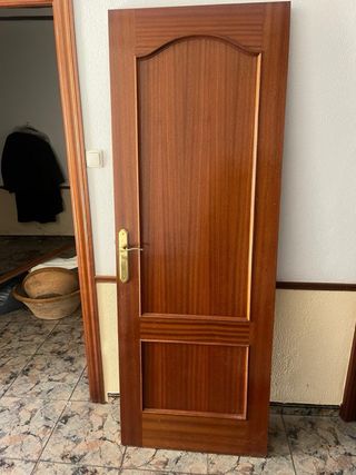 Puertas de madera con cristal