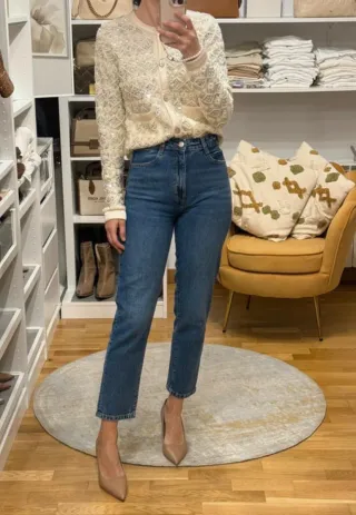 Chaqueta perlas y lentejuelas