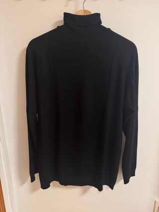 Jersey cuello alto Zara negro T/XL