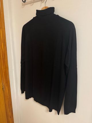 Jersey cuello alto Zara negro T/XL