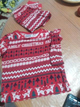 Pijama Navidad Familiar 4/5 an 110cm