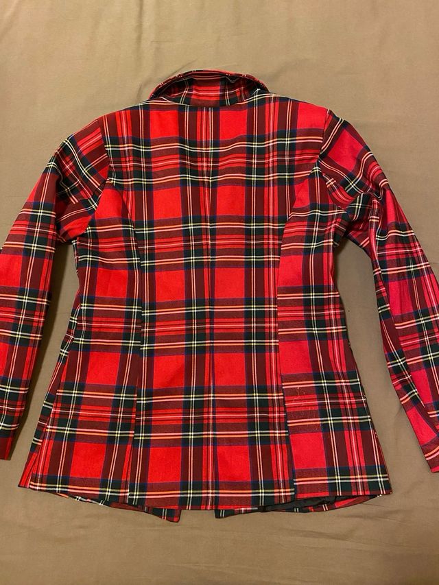 Giacca tartan doppiopetto