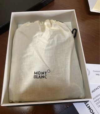 Billetera Montblanc Negra Cuero