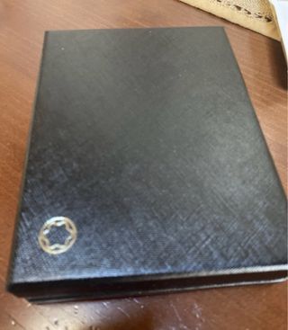 Billetera Montblanc Negra Cuero