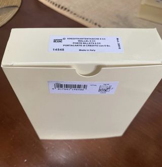 Billetera Montblanc Negra Cuero