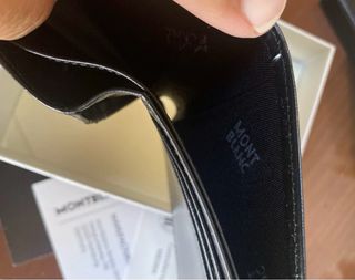 Billetera Montblanc Negra Cuero