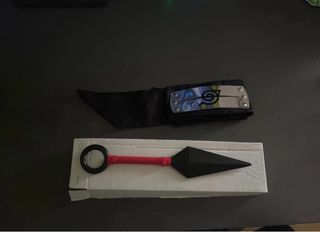 Kunai e fascia per fronte di naruto