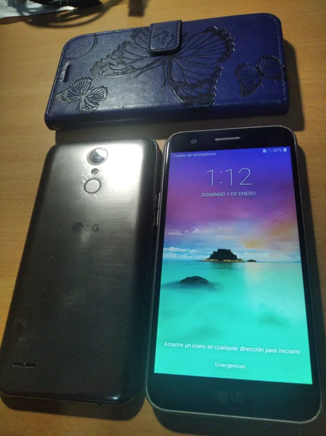 2 x LG K10 smartphone + Funda