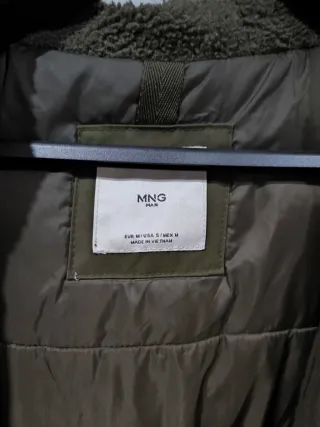 Abrigo Mango Hombre Verde Oliva