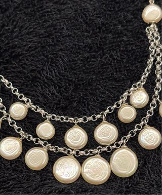 Collar Majorica Perlas Planas Plata