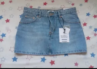 Falda vaquera Pull&Bear Talla S