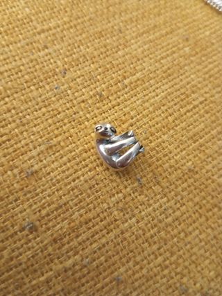 Charm Oso Perezoso Plata