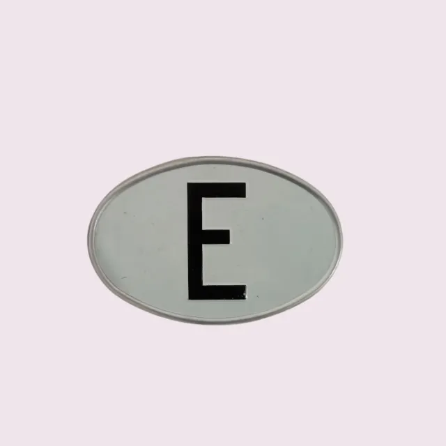 Chapa España Coche Clásico Ovalada